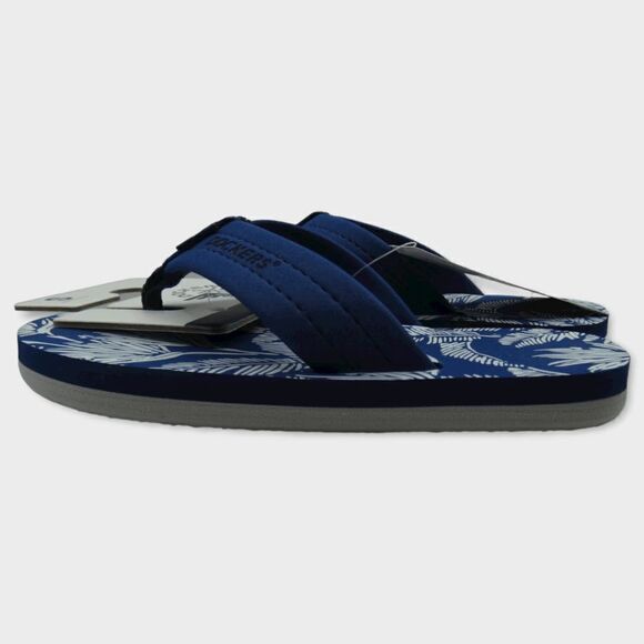 Docker's Premium Kids Palm Print  Navy Sandals S 11/12 - Picture 4 of 10
